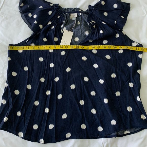 NWT A New Day Women´s Blue Top Blouse, Size XL - Picture 14 of 15